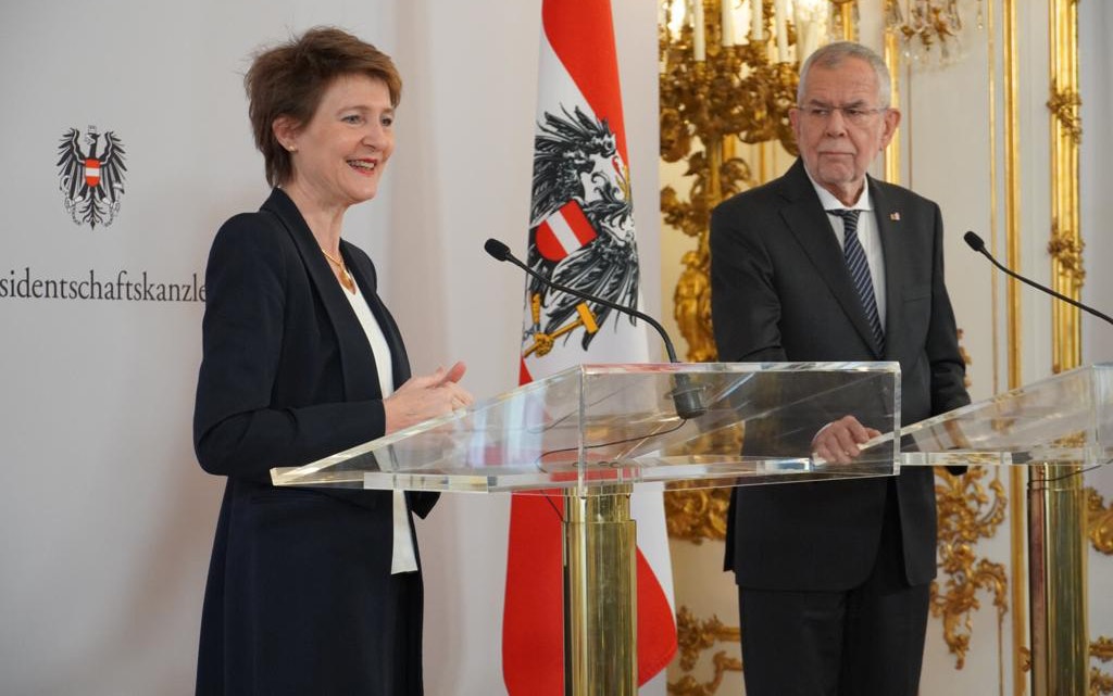 Bundespräsidentin Sommaruga und der österreichischen Bundespräsident Alexander van der Bellen