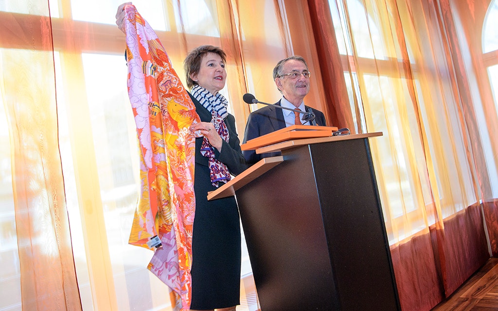 Bundespräsidentin Sommaruga und Ivan Lefkovits