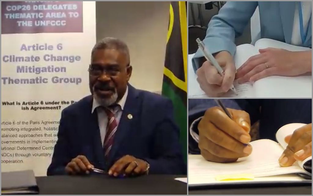 Bundesrätin Sommaruga, Bruno Lengkone Tao (Vanuatu)