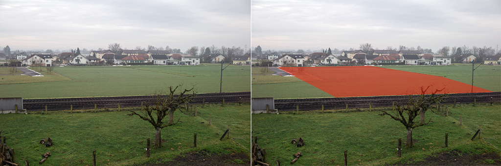 Foto Planungszone Deitingen, Beispiel für eine Zurückzonung