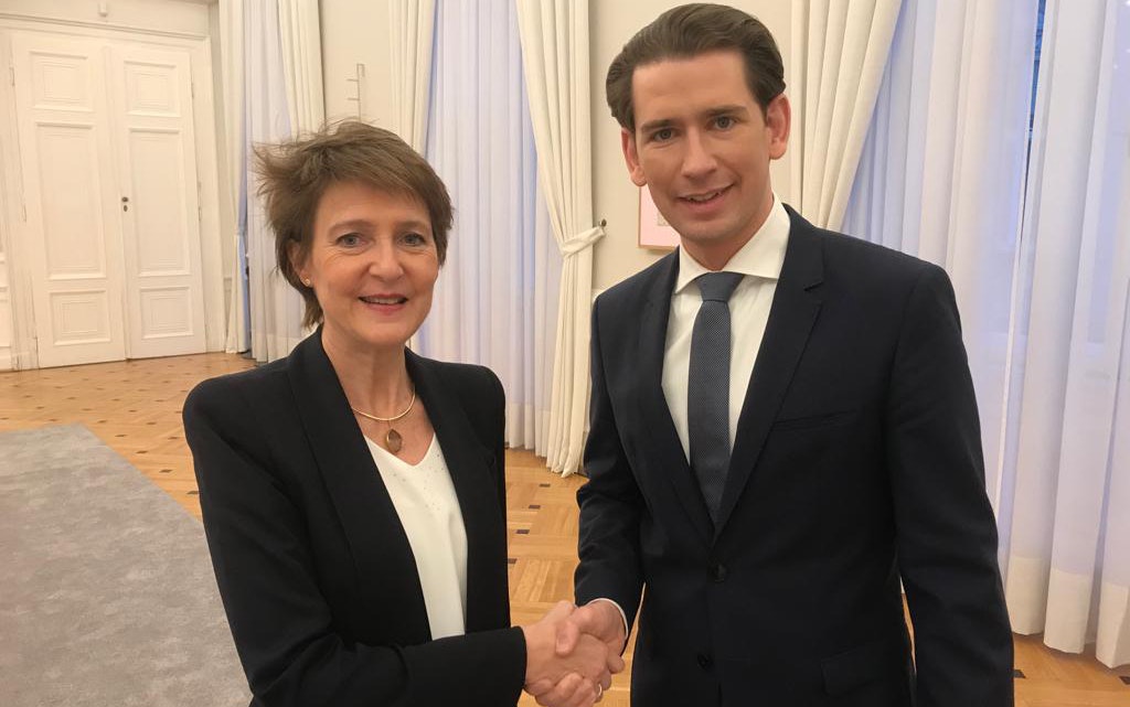 Bundespräsidentin Simonetta Sommaruga trifft sich mit Bundeskanzler Sebastian Kurz
