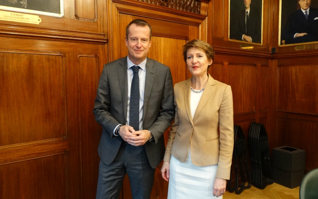Bundesrätin Simonetta Sommaruga und der schwedische Energieminister Anders Ygeman