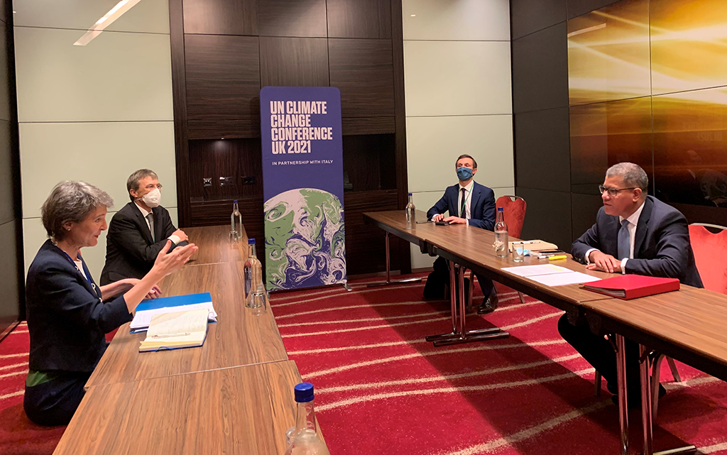 Federal Councillor Simonetta Sommaruga and Alok Sharma, President of COP26 