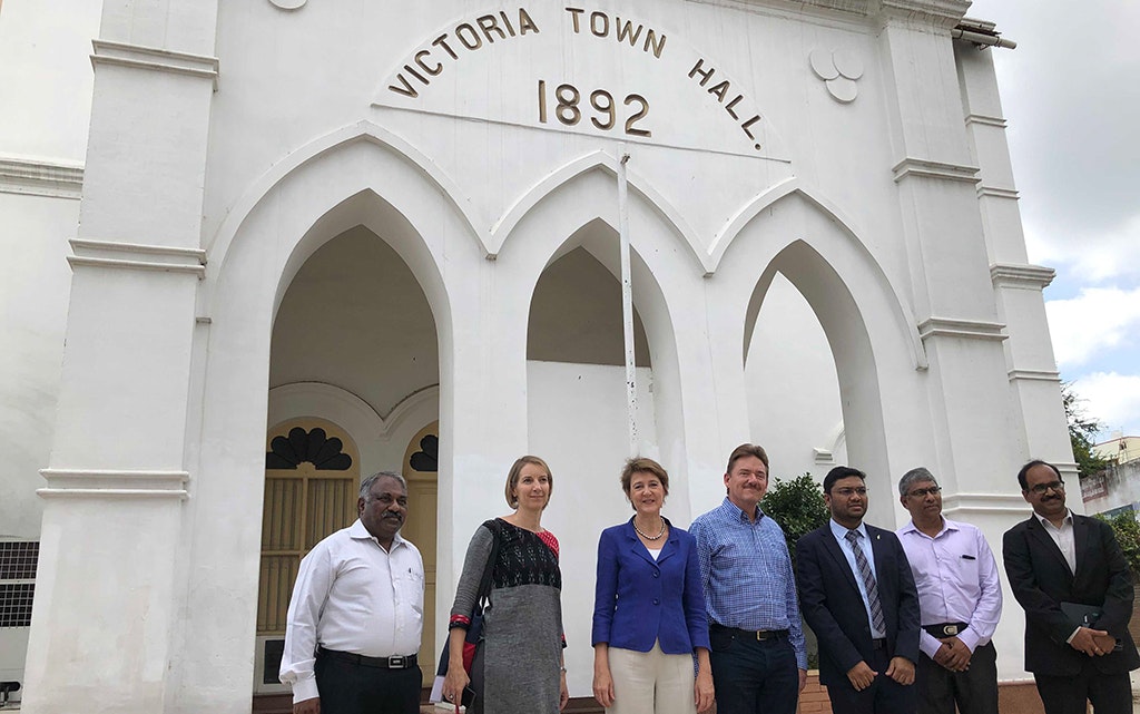 Federal Councillor Sommaruga with the Coimbatore authorities