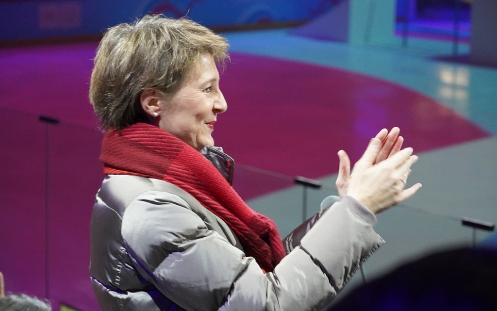La présidente de la Confédération, Simonetta Sommaruga