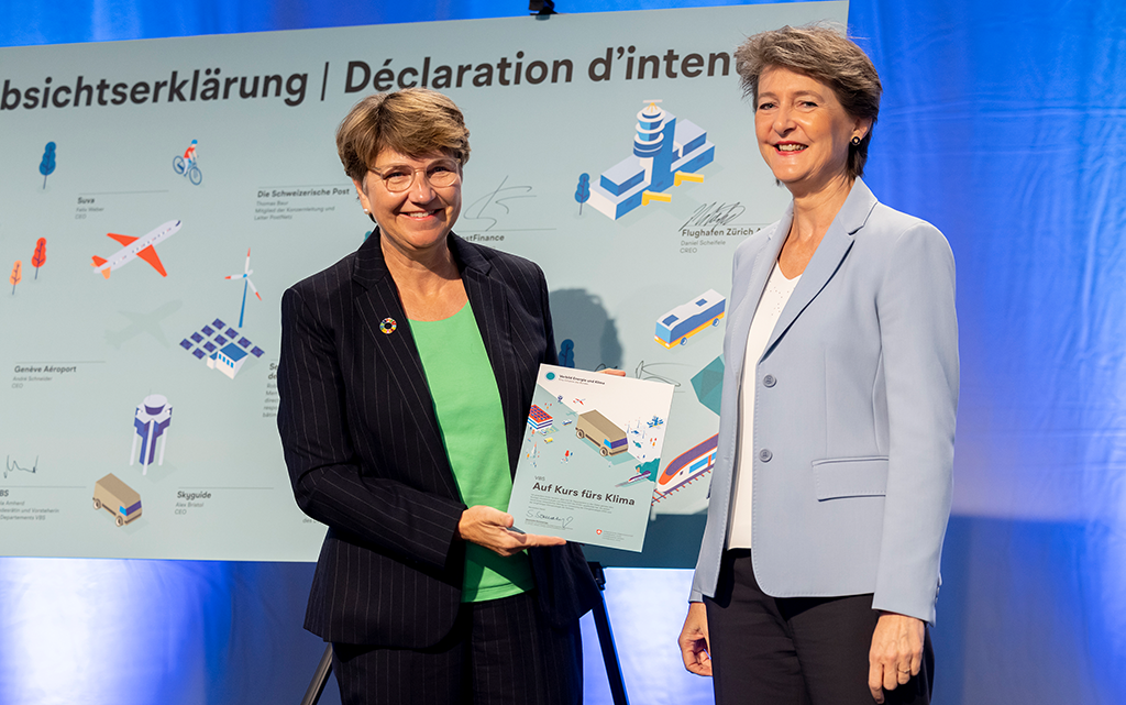 Le consigliere federali Simonetta Sommaruga e Viola Amherd