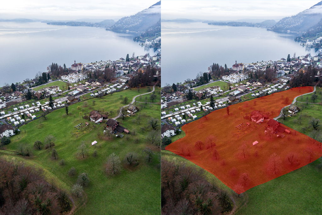 Immagine del Comune di Vitznau, Esempio: la zona di pianificazione