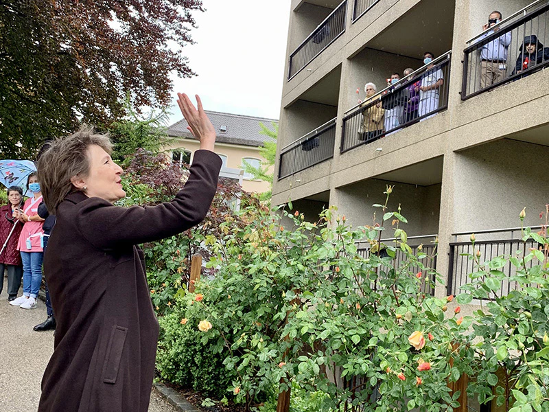 Besuch des Altersheims "Les Charmettes"