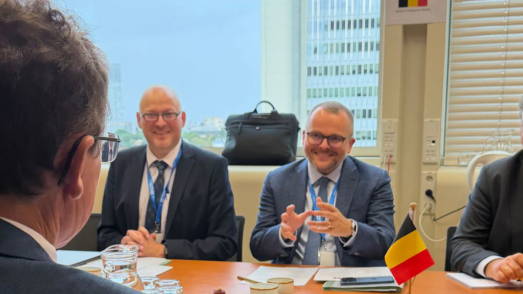 Incontro tra il consigliere federale Albert Rösti e il ministro dell’Energia belga Mathieu Bihet